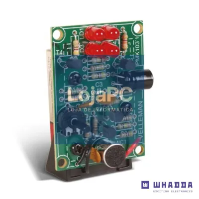 Mini Kit sinalizador Acústico Luminoso C/ 4 LEDs WHADDA