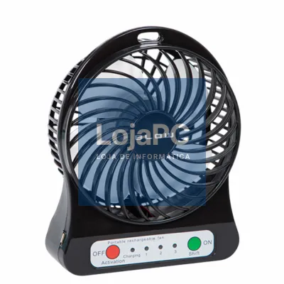 Ventoinha Portátil 4.5W 10cm USB Recarregável