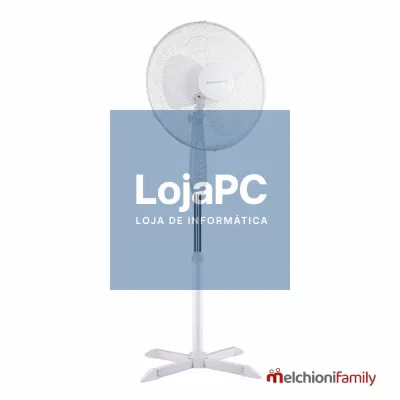 Ventoinha De Chão Branca Ø40cm 40W MFAMILY