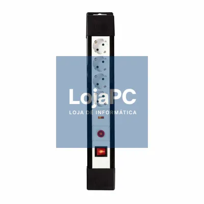Tomada Elétrica 4x Schuko C/ Interruptor 3m