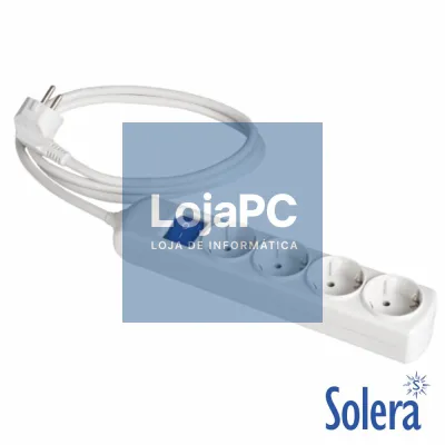 Tomada Elétrica C/ 4 Saídas Interruptor 1.5M SOLERA
