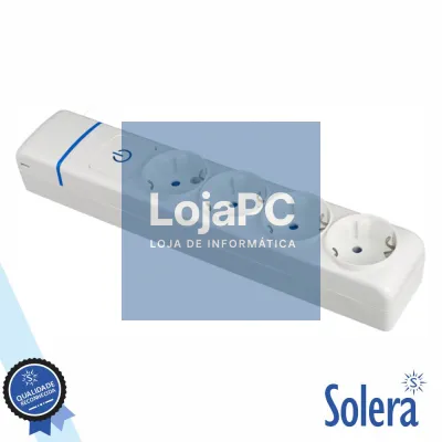 Extensão Elétrica 4x Schuko C/ Interruptor SOLERA