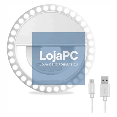 Anel de Luz P/ Telemóvel Universal Branco