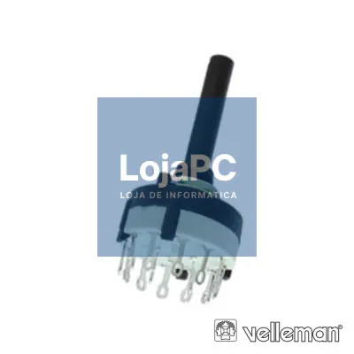 COMUTADOR ROTATIVO 2P C/ 6 POSIÇÕES CONEXÕES DE SOLDADURA