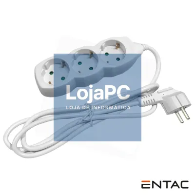 Tomada Elétrica C/ 3 Saídas 1.5M Entac