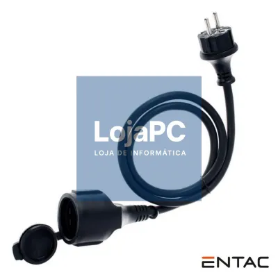 Cabo Extensão Tomada Elétrica C/ 1 Saída 10m Preto ENTAC