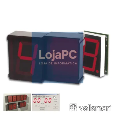 2 DÍGITOS MODULARES C/ INTERFACE SERIE VELLEMAN