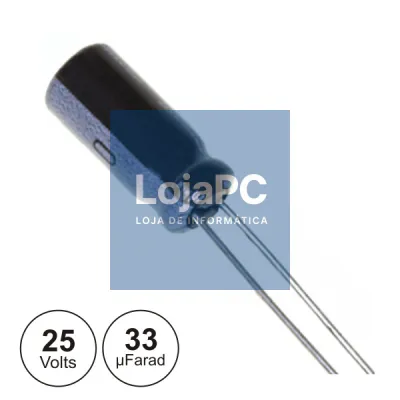 CONDENSADOR ELECTROLITICO MINI 33UF 25V 105º