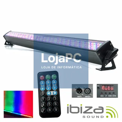 BARRA DE LEDS C/ STROBE 240 LEDS 10MM RGB DMX IBIZA