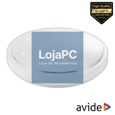 Aplique LED Redondo 24W 380mm 6400K 2200lm Alice AVIDE