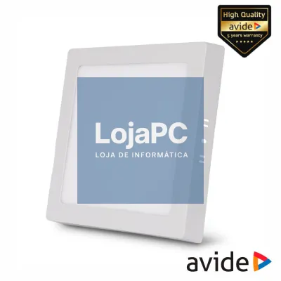Painel Leds Quadrado CCT Superfície 18W 231mm 1490lm AVIDE