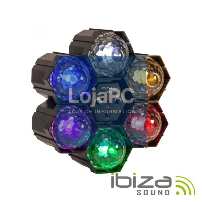 PROJETOR LUZ C/ 6 MÓDULOS LED RGBWYP MIC IBIZA