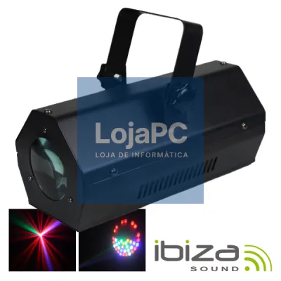 PROJETOR LUZ C/ 56 LEDS RGBAW PRETO MIC IBIZA