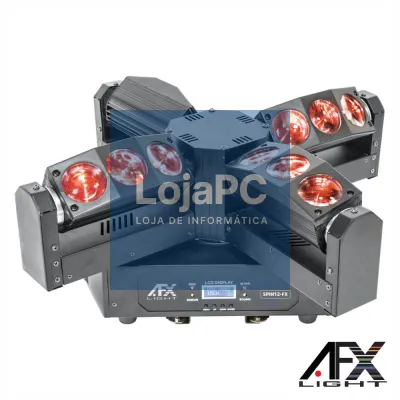 Moving Head Quádruplo 12 LEDS 20W RGBW DMX AFXLIGHT