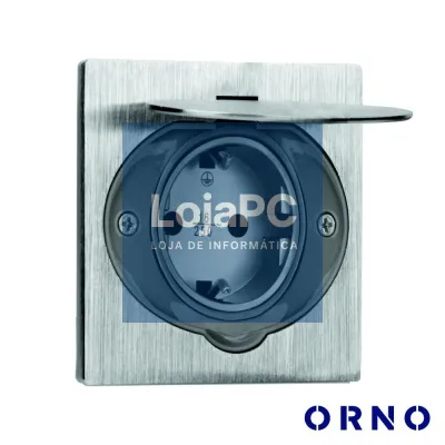 Tomada Elétrica Encastrar 1x Schuko IP44 86x57mm ORNO