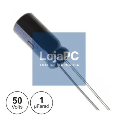 CONDENSADOR ELECTROLITICO 1uF 50V 105º