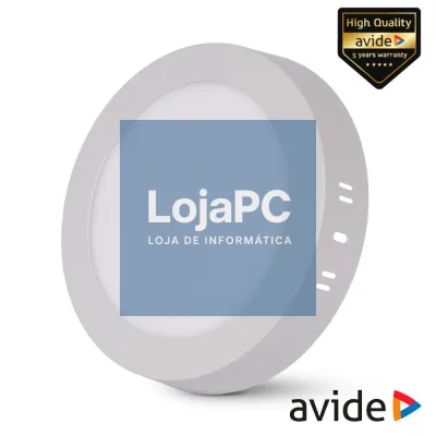 Painel Leds Redondo Superfície 12W 178mm 950lm CCT AVIDE