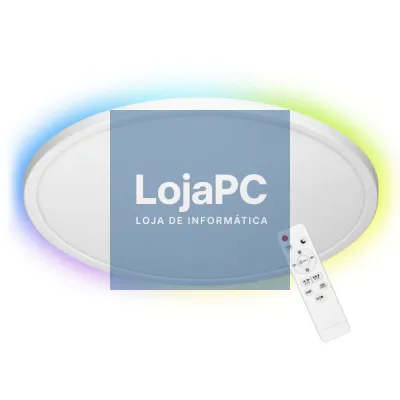 Painel LEDS Redondo Superfície 36W 400mm RGBW 3500lm