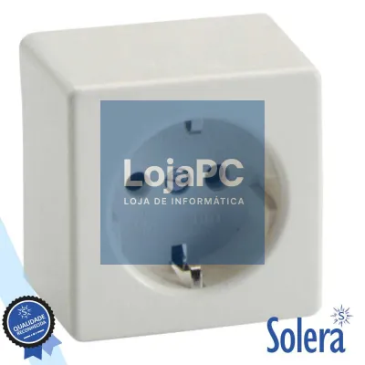 TOMADA ELÉTRICA SUPERFÍCIE C/ TERRA SOLERA