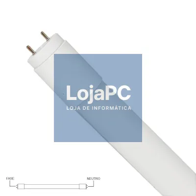 Lâmpada Tubular T8 10W 60cm LED 6500K Fase e Neutro Opostos
