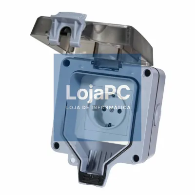 Tomada Elétrica Superfície 1x Schuko IP66
