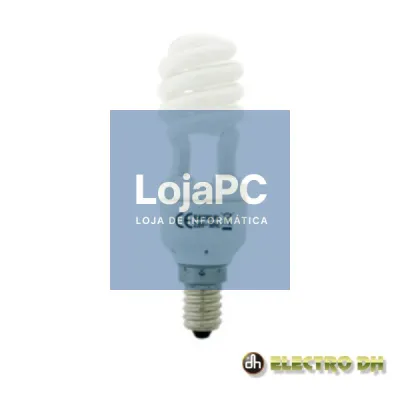 LÂMPADA E14 9W=45W 230V ECO ESPIRAL 410LM 6400K EDH
