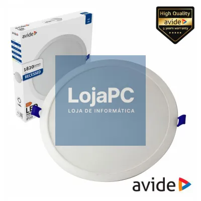 Painel LEDS Redondo 18W 220mm 6400K 1820lm AVIDE