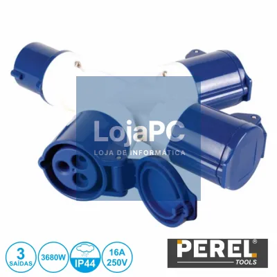 FICHA TRIPLA CEE MONOFÁSICA 3 POLOS (2P+E) 16A IP44