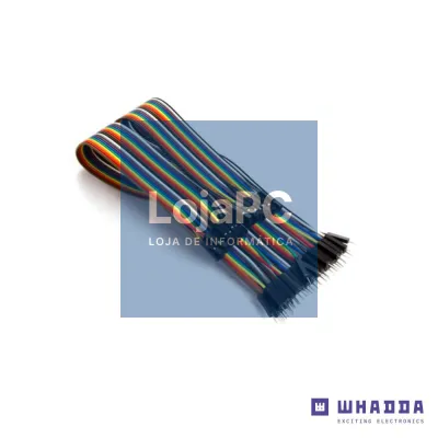 Conjunto 40 cabos de ligação Jumper Macho/Fêmea 30cm WHADDA