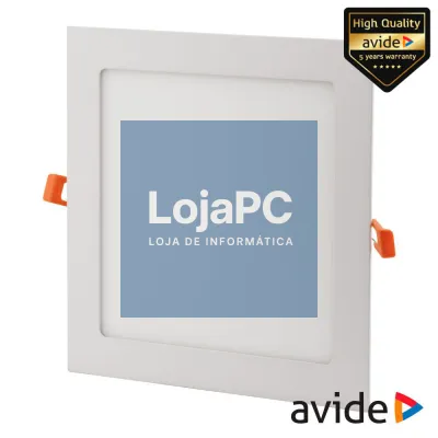 Painel LEDS Quadrado 9W 141mm 3000K 620lm AVIDE