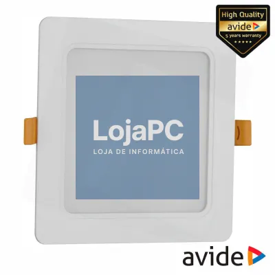 Painel LEDS Quadrado 24W 220mm 6400K 2600lm AVIDE