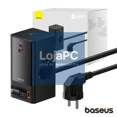 Estação de Carregamento 2x Schuko 1x USB-A 2x USB-C 65W 1.5m