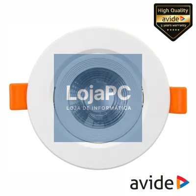 Painel LEDS Redondo 7W 90mm 3000K 550lm AVIDE