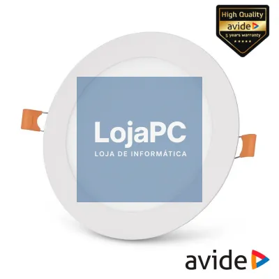Painel LEDS Redondo 12W CCT 167mm 950lm IP44 AVIDE
