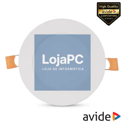 Painel LEDS Redondo 6W CCT 118mm 420lm IP44 AVIDE