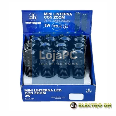 Expositor 12 Lanternas LED 3W C/ Zoom ELECTRO DH