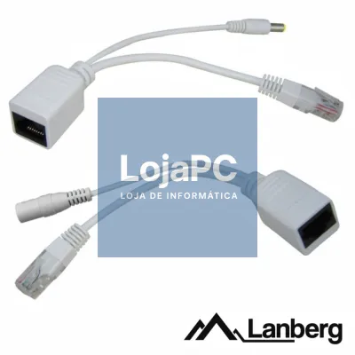 Conjunto Adaptador Poe C/ RJ45 E DC LANBERG