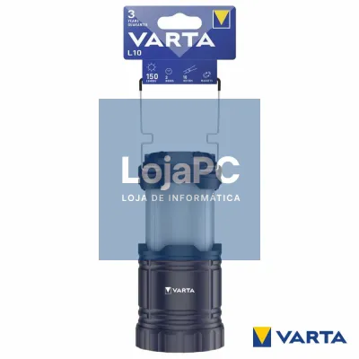 Candeeiro Portátil LED L10 Preto 3xAAA VARTA