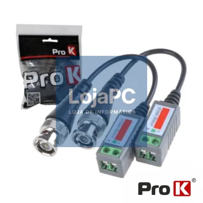 CONVERSOR PASSIVO 2X BALUN VÍDEO TERMINAIS PARAFUSO