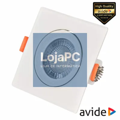 Painel LEDS Quadrado 7W 90mm 6400K 570lm AVIDE