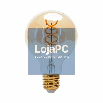 Lâmpada E27 4W G80 240V Filamento Suave 1800K 280lm