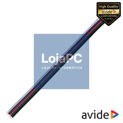 Adaptador Macho P/ Alimentação de Fitas LED RGBW AVIDE