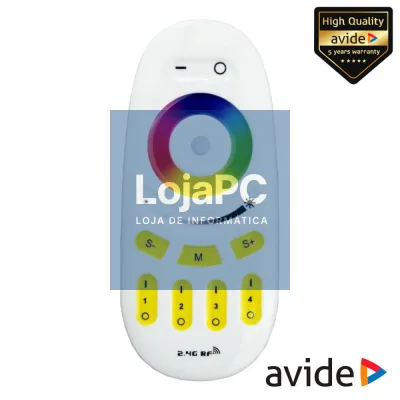 Comando RF P/ Fita LEDS RGBW 12V 10A AVIDE