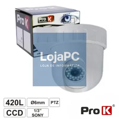 CÂMARA VIGILÂNCIA DOME CCD CORES PTZ 420L 1/3" SONY PROK