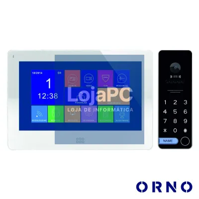 Vídeo Porteiro C/ Lcd 7" Cores LEDS Branco ORNO