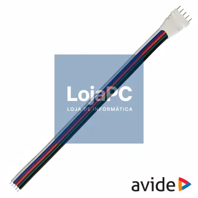 Adaptador P/ Alimentação de Fitas LED RGB C/ Conector AVIDE