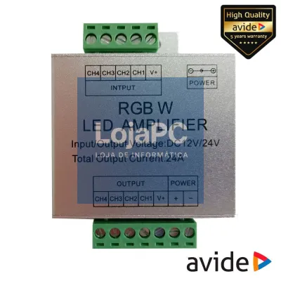 Amplificador P/ Fita LEDS RGBW 12V AVIDE