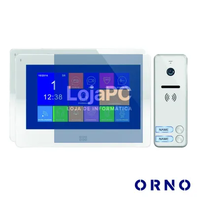 Vídeo Porteiro C/ 2 Lcd 7" Cores LEDS Branco ORNO