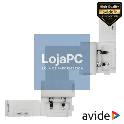 União P/ Fita LEDS Monocor IP20 90º AVIDE