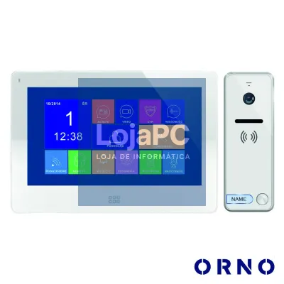 Vídeo Porteiro C/ Lcd 7" Cores LEDS Branco ORNO